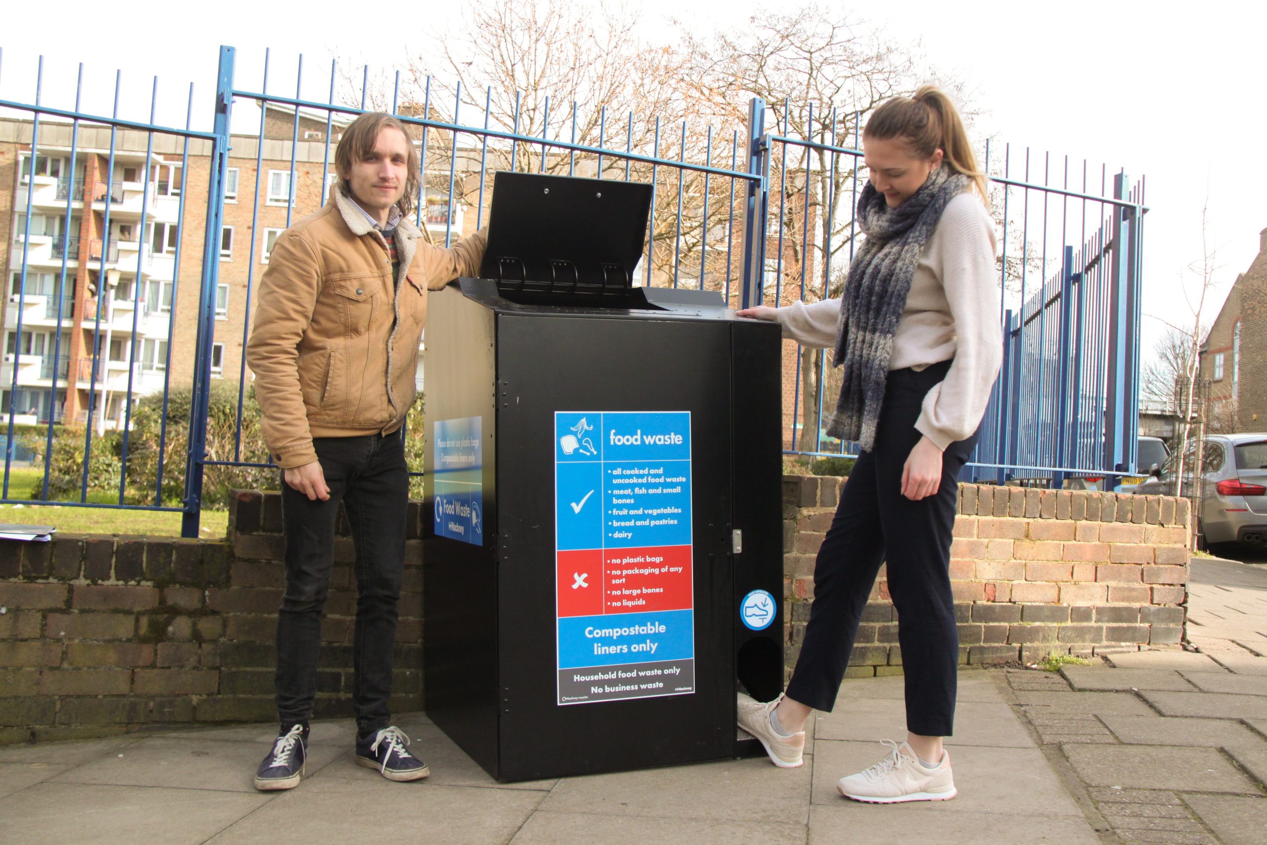 On Street Communal Food Waste Bins Trialled EC1Echo